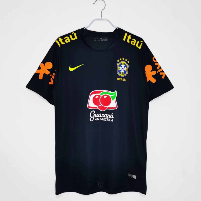 2020 Brazil Blackish Green Training Clothes Retro Jersey