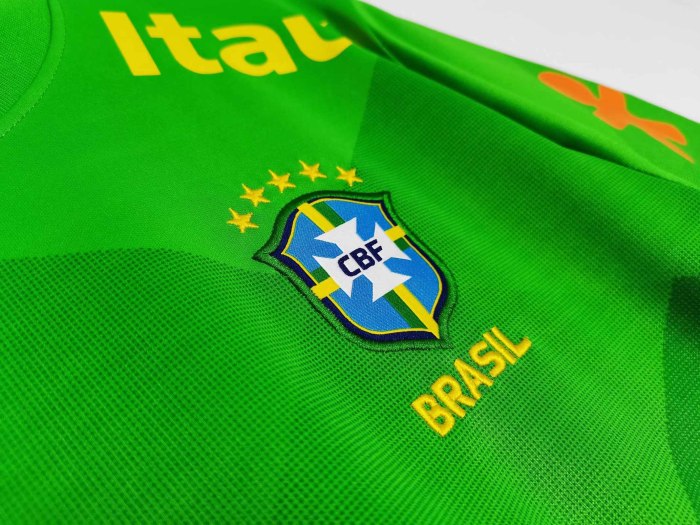 2020 Brazil Green Training Clothes Retro Jersey