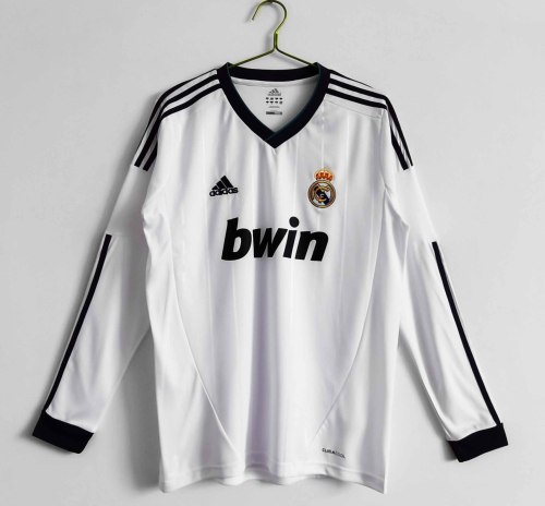 Long sleeve12-13 Real Madrid Home Retro Jersey