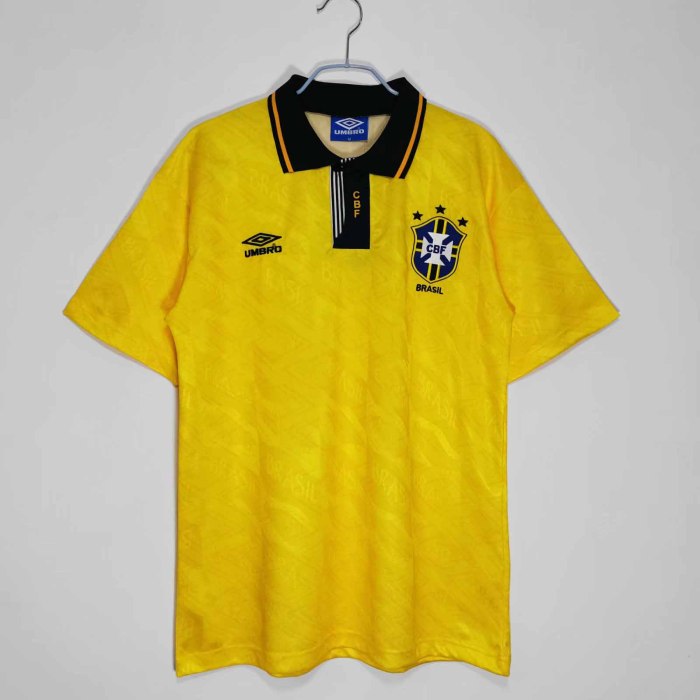 91-93 Brazil  Home Retro Jersey