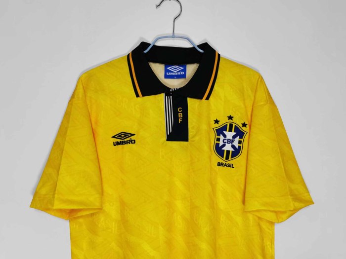 91-93 Brazil  Home Retro Jersey