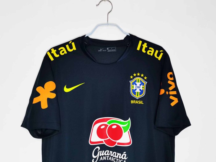 2020 Brazil Blackish Green Training Clothes Retro Jersey