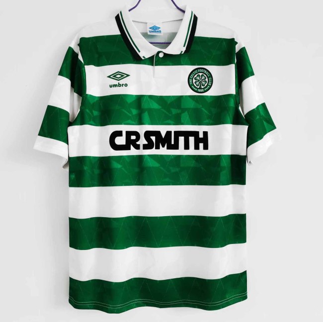 89-91 Celtic FC Home Retro Jersey