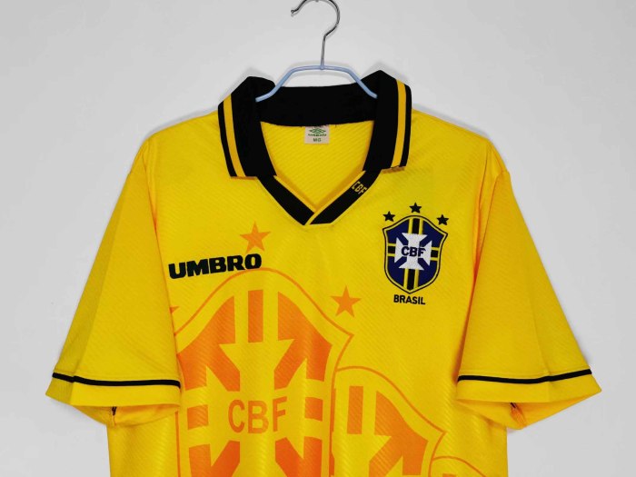93-94 Brazil  Home Retro Jersey