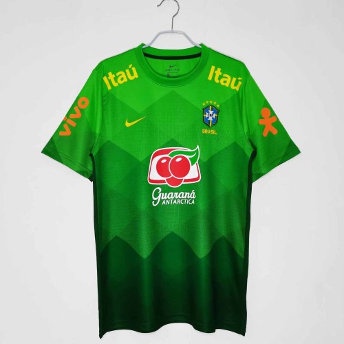 2020 Brazil Green Training Clothes Retro Jersey