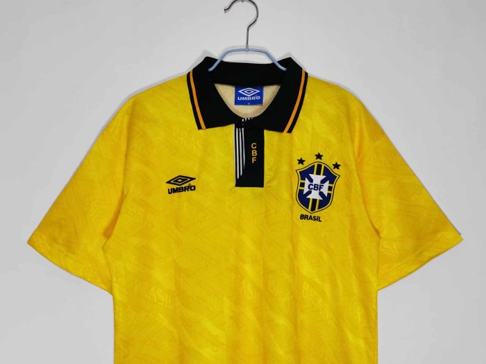91-93 Brazil  Home Retro Jersey