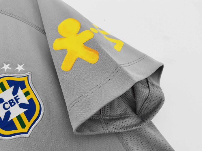 2022 Brazil  Gray Training Clothes Retro Jersey