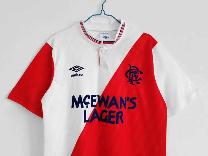 87-88 Glasgow Rangers Away Retro Jersey