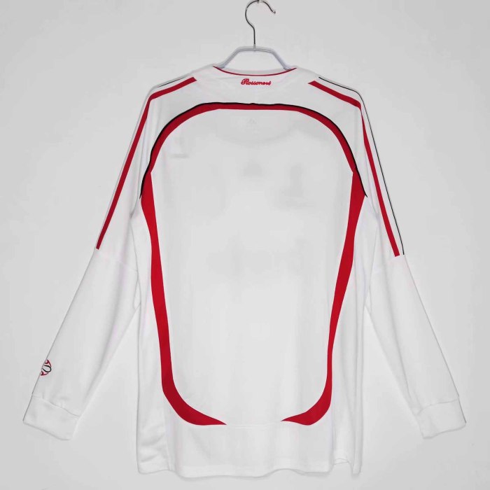 Long sleeve 06-07 AC Milan Away Retro Jersey