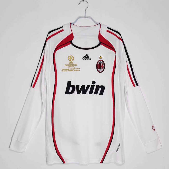 Long sleeve 06-07 AC Milan Away Retro Jersey