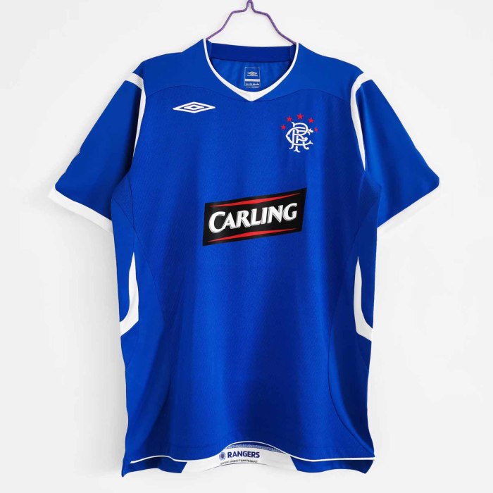 08-09 Glasgow Rangers Home  Retro Jersey