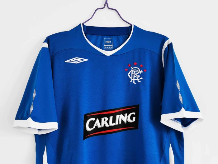 08-09 Glasgow Rangers Home  Retro Jersey