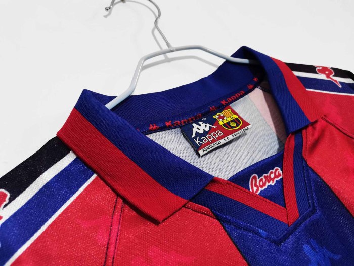 95-97 Barcelona Home  Retro Jersey
