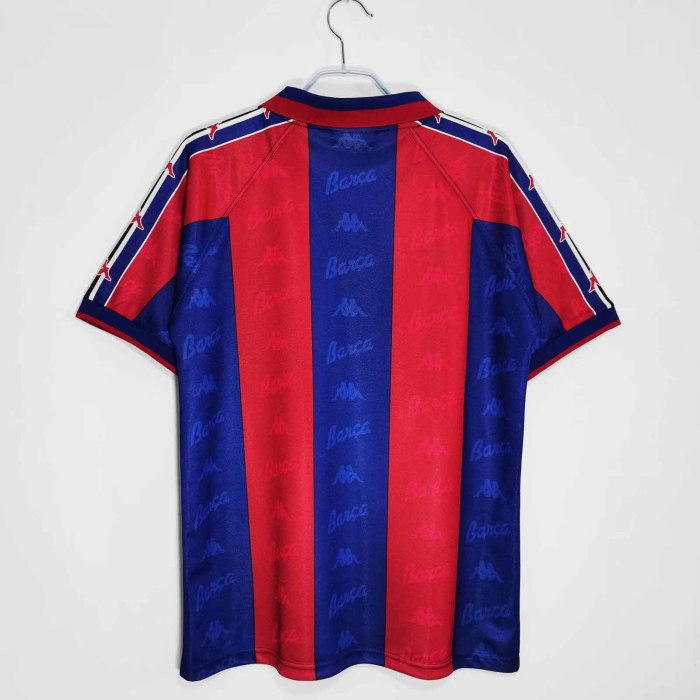 95-97 Barcelona Home  Retro Jersey