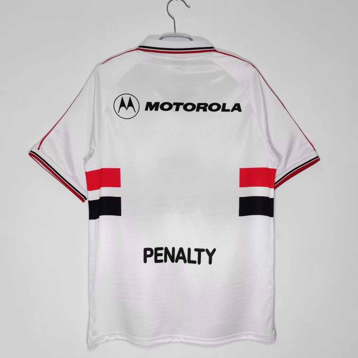 2000 Sao Paulo Home Retro Jersey【 turn-down collar】