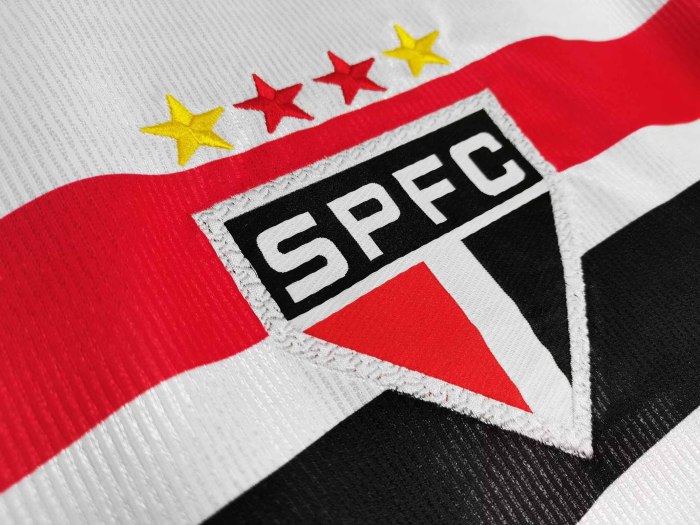 2000 Sao Paulo Home Retro Jersey【 turn-down collar】