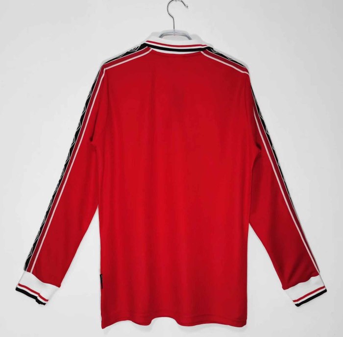 Long sleeve 98-99 Manchester United Home Retro Jersey