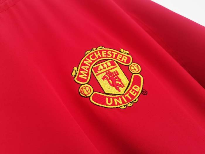 Long sleeve 02-04 Manchester United Away  Retro Jersey