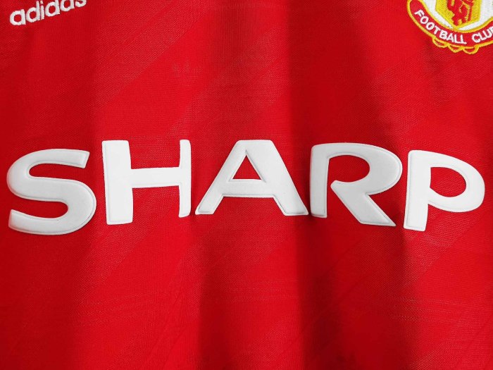 Long sleeve 86-88 Manchester United Home  Retro Jersey