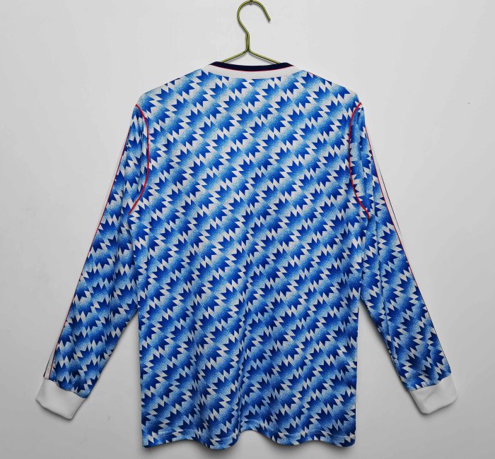Long sleeve 90-92  Manchester United Away  Retro Jersey