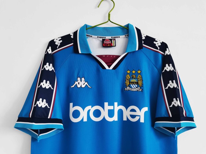 97-98  Manchester City Home Retro Jersey