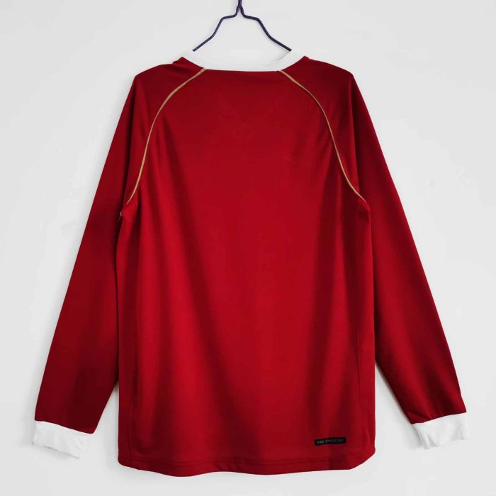 Long sleeve 06-07 Manchester United Home Retro Jersey