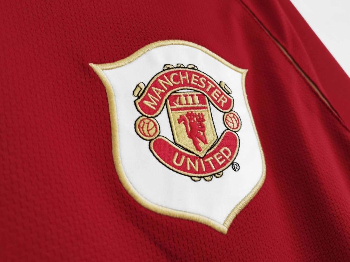 Long sleeve 06-07 Manchester United Home Retro Jersey