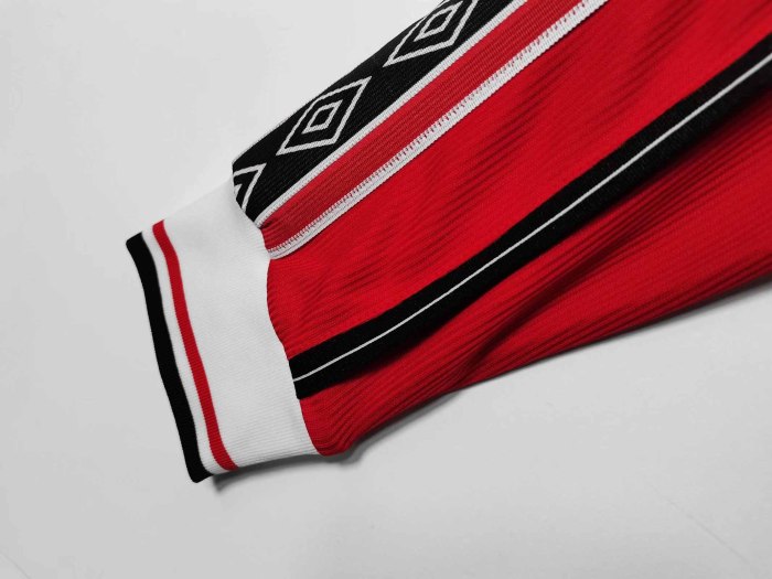Long sleeve 98-99 Manchester United Home Retro Jersey