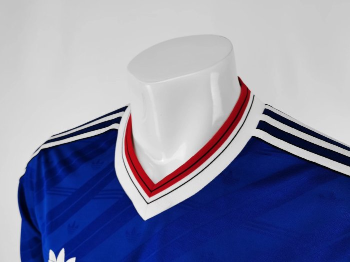 Long sleeve 86-88 Manchester United Second away Retro Jersey