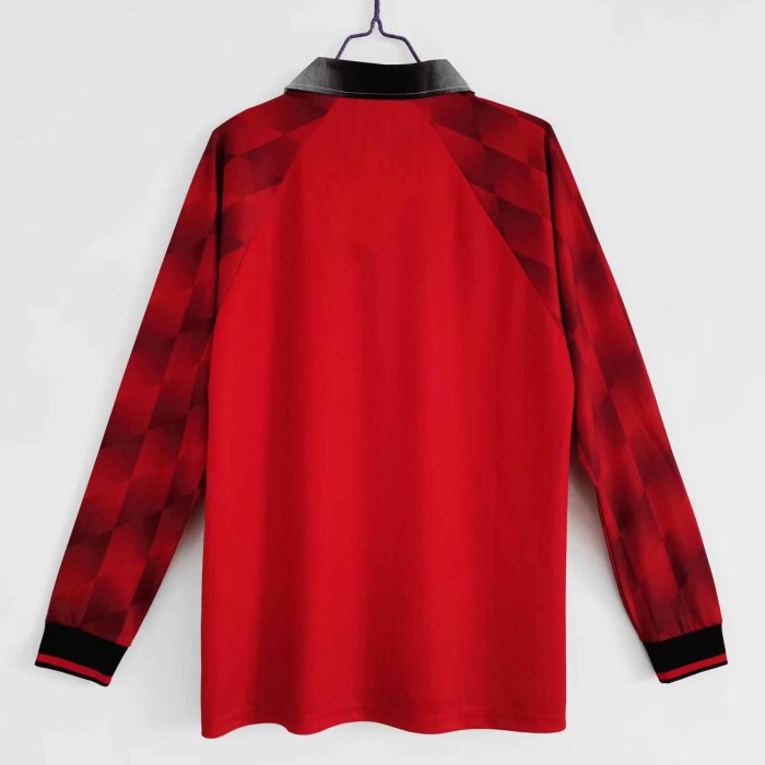 Long sleeve 96-97 Manchester United Home Retro Jersey