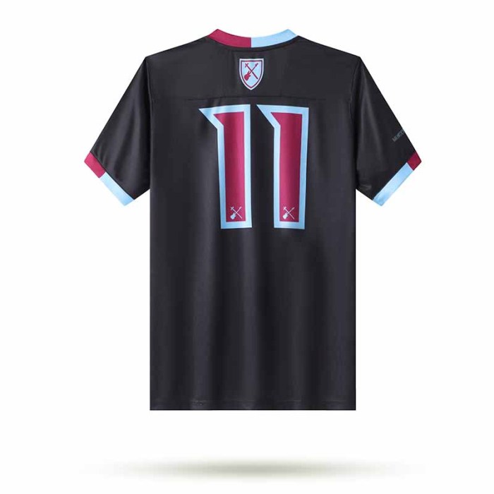 Iron Maiden x  West Ham United  Black Jointly-designed Retro Jersey
