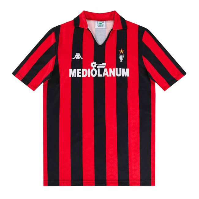 89-90 AC Milan Home Retro Jersey