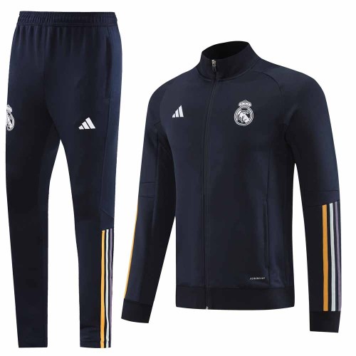 23-24 Real Madrid  Royal blue Training Football Kit Soccer Jacket