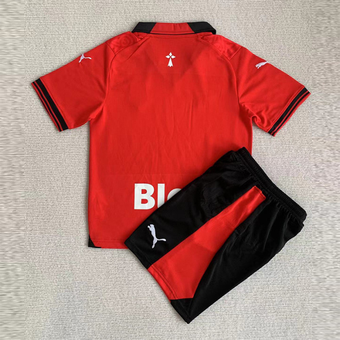 Kids kit 23-24 Stade Rennais Home  Thailand Quality
