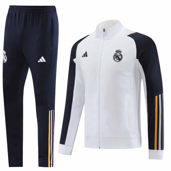 23-24 Real Madrid white Training Football Kit Soccer Jacket