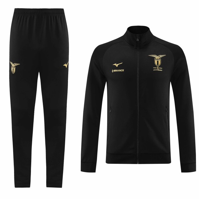 23-24  S.S. Lazio Black Training Football Kit Soccer Jacket