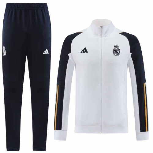 23-24 Real Madrid white Training Football Kit Soccer Jacket