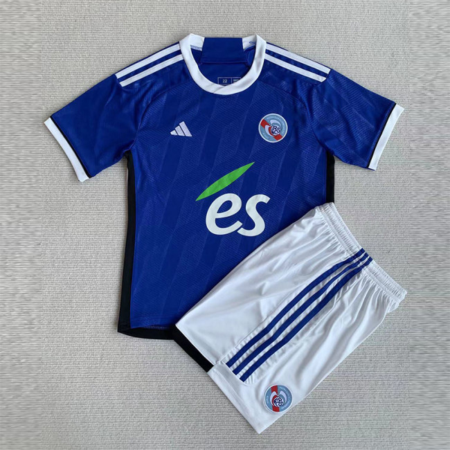 Kids kit 23-24 RC Strasbourg Alsace Home  Thailand Quality