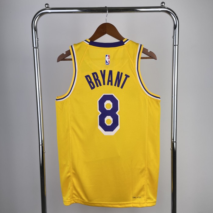 Heat Transfer NBA Los Angeles Lakers Kobe Bryant 2022-23 Gold Association Edition Swingman Jersey