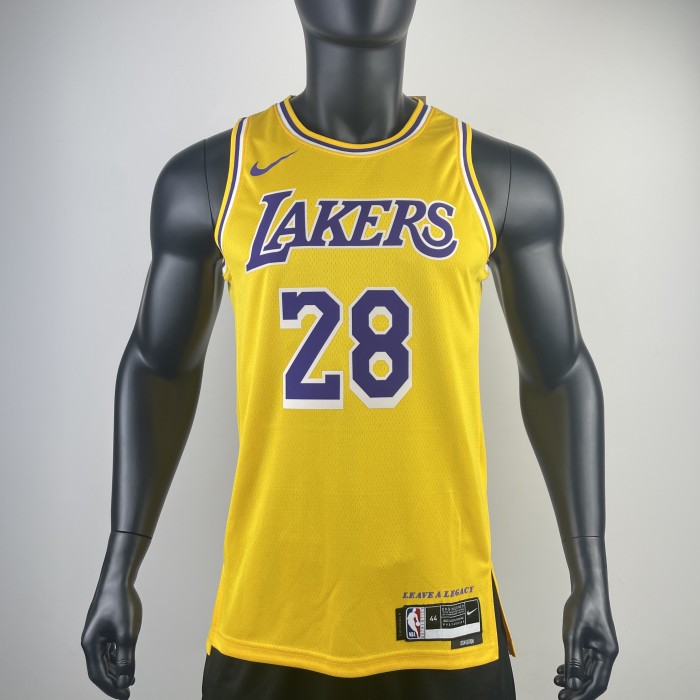 Heat Transfer NBA Los Angeles Lakers 2023 Rui Hachimura Yellow Jersey