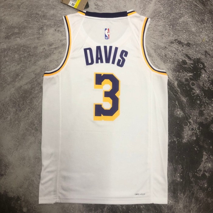 Heat Transfer  NBA Los Angeles Lakers Anthony Davis 2022/23 White Association Edition Swingman Jersey