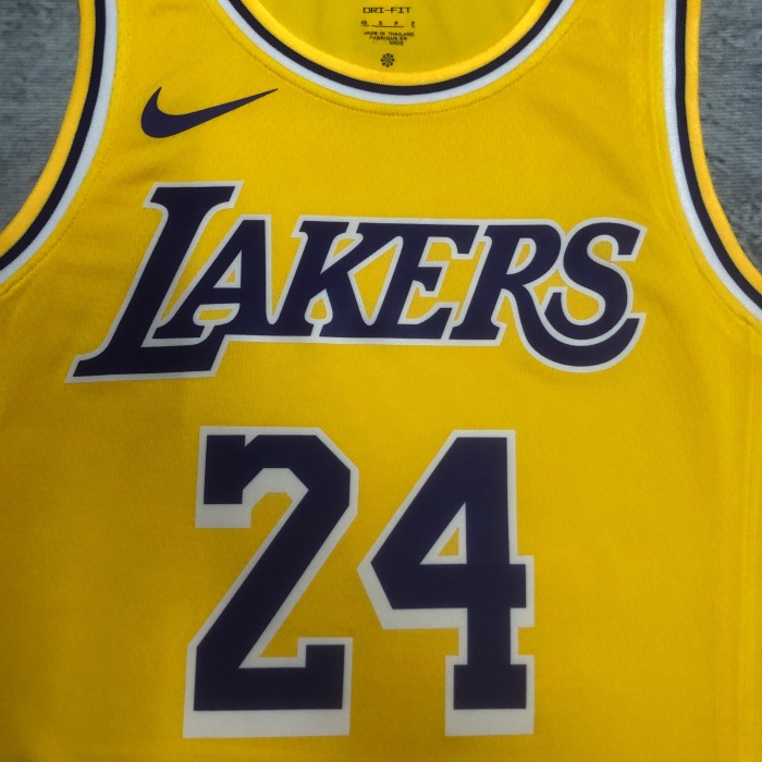 Heat Transfer NBA Los Angeles Lakers Kobe Bryant 2022-23 Gold Association Edition Swingman Jersey