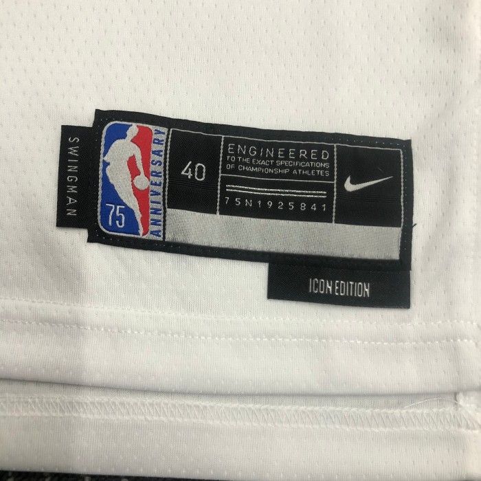 Heat Transfer NBA Los Angeles Lakers X-BOX 75 Anniversary Jointly-designed White Jersey