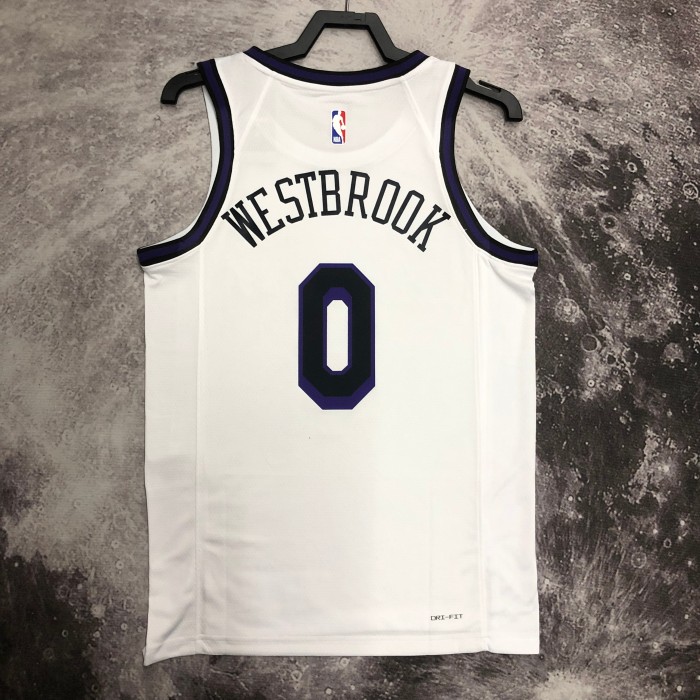 Heat Transfer  NBA Los Angeles Lakers Russell Westbrook 2022/23 White City Edition  Jersey