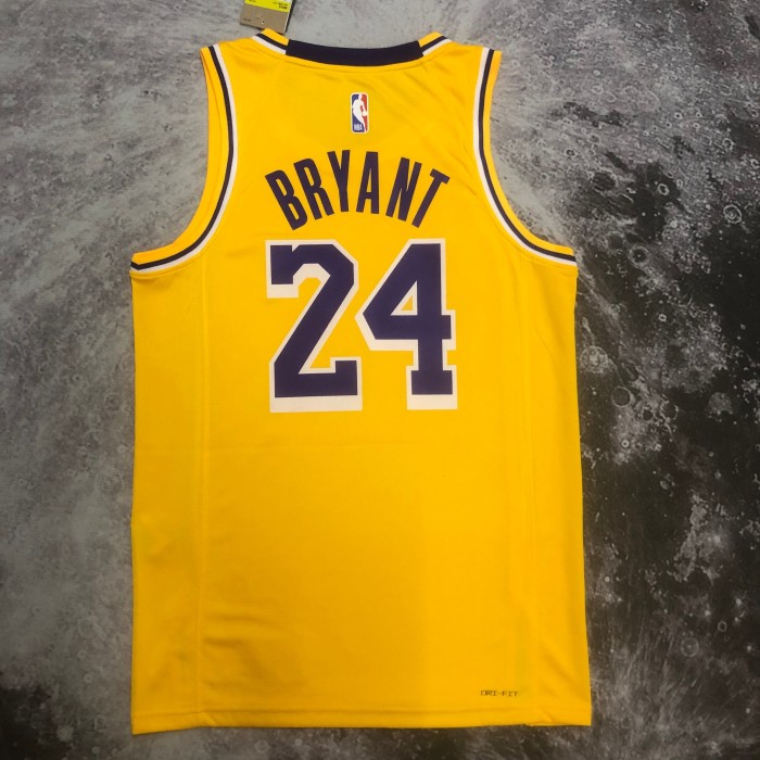 Heat Transfer NBA Los Angeles Lakers Kobe Bryant 2022-23 Gold Association Edition Swingman Jersey