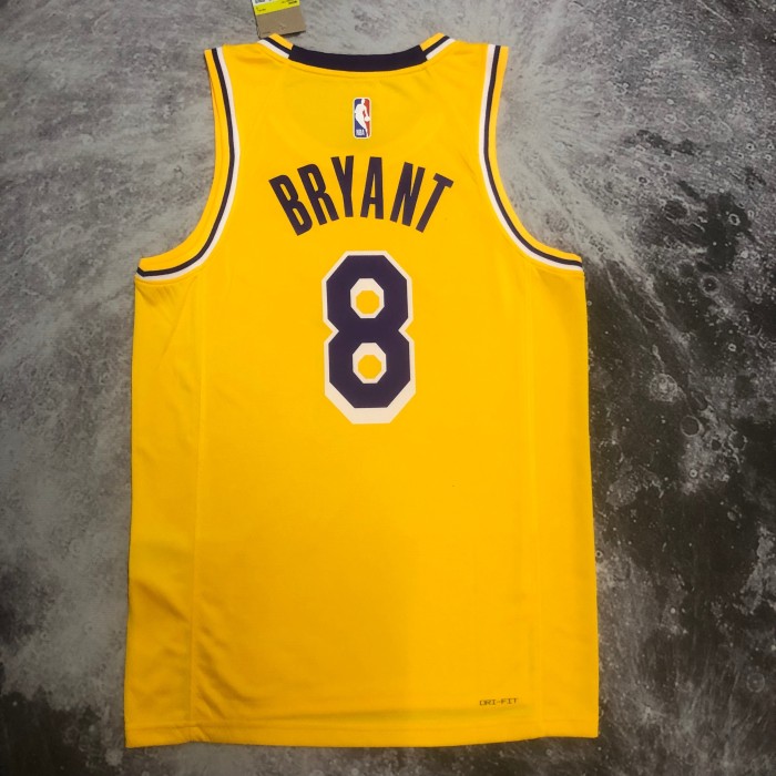 Heat Transfer NBA Los Angeles Lakers Kobe Bryant 2022-23 Gold Association Edition Swingman Jersey