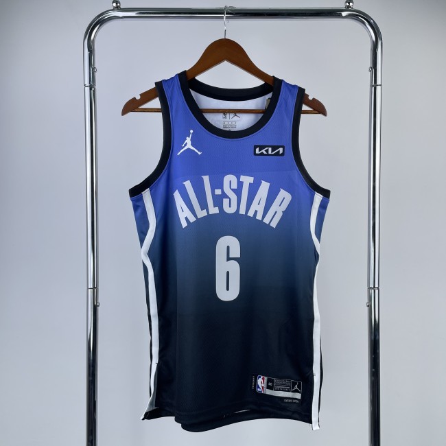 Heat Transfer NBA Los Angeles Lakers LeBron James 2023  All Star  Blue Jersey