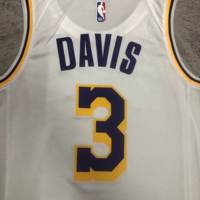 Heat Transfer  NBA Los Angeles Lakers Anthony Davis 2022/23 White Association Edition Swingman Jersey
