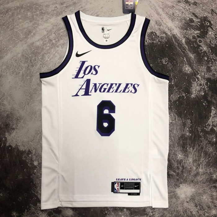 Heat Transfer  NBA Los Angeles Lakers LeBron James 2022/23 White City Edition  Jersey