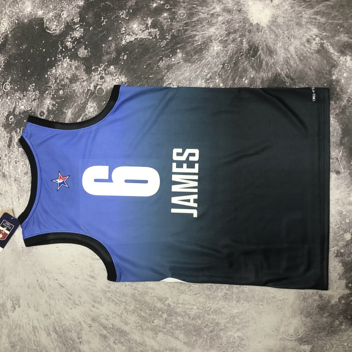 Heat Transfer NBA Los Angeles Lakers LeBron James 2023  All Star  Blue Jersey